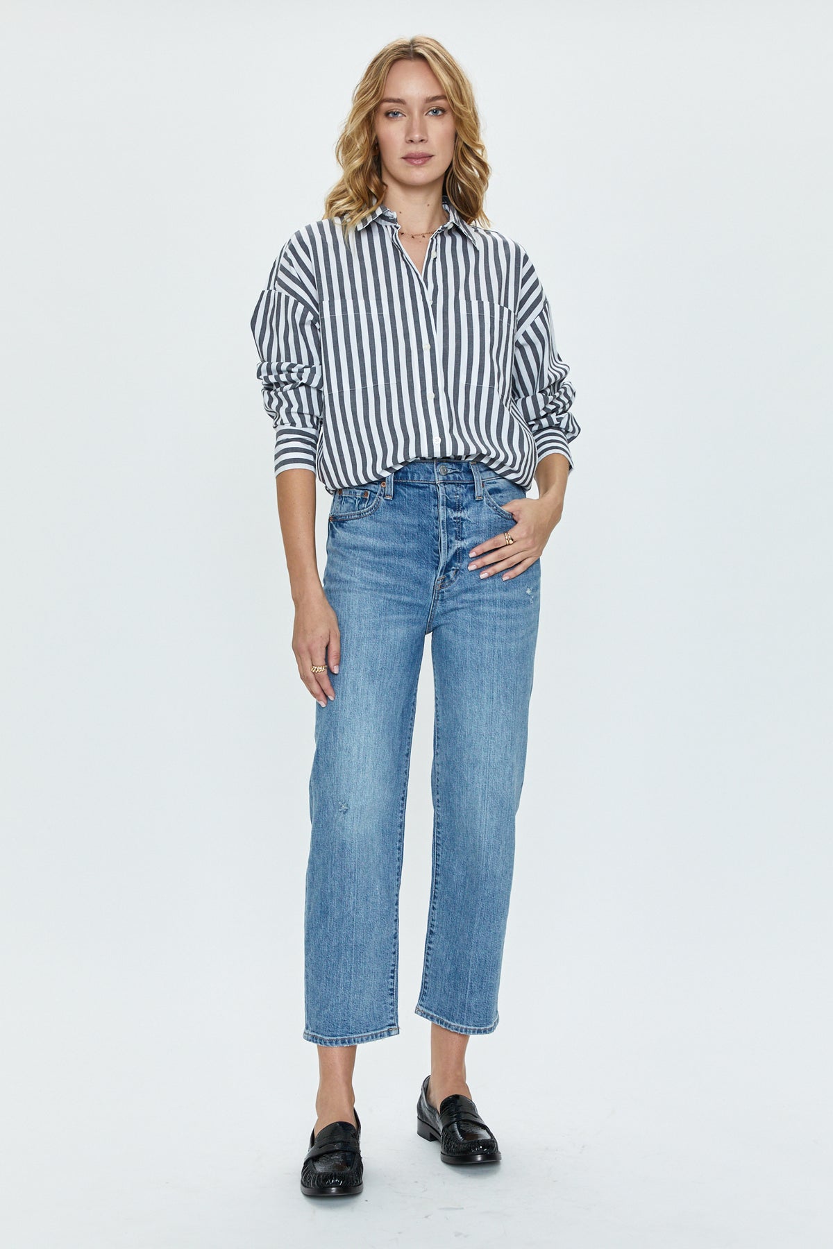 Cassie Crop Super High Rise Straight - Cambridge Vintage – Pistola Denim