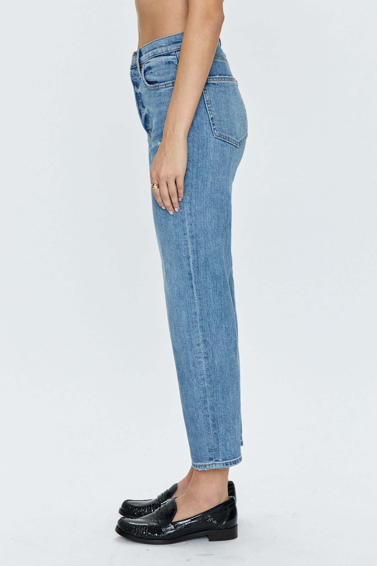 Cassie Crop Super High Rise Straight - Cambridge Vintage