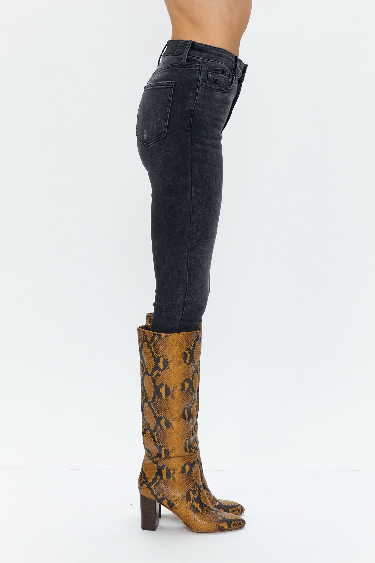 Aline High Rise Skinny - Dark Stone Vintage