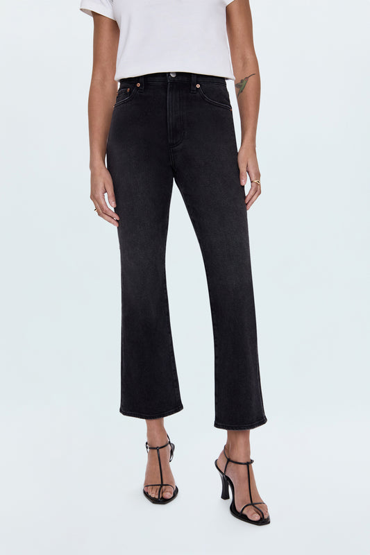 Ally High Rise Ankle Boot Jean - Lodge
