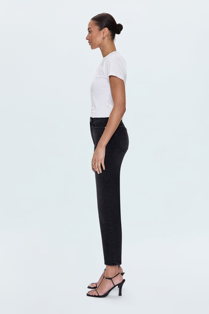 Ally High Rise Ankle Boot Jean - Lodge
