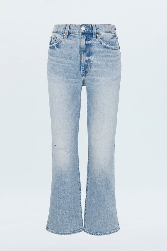 PETITE Ally High Rise Vintage Ankle Boot Jean - Scholar Distressed