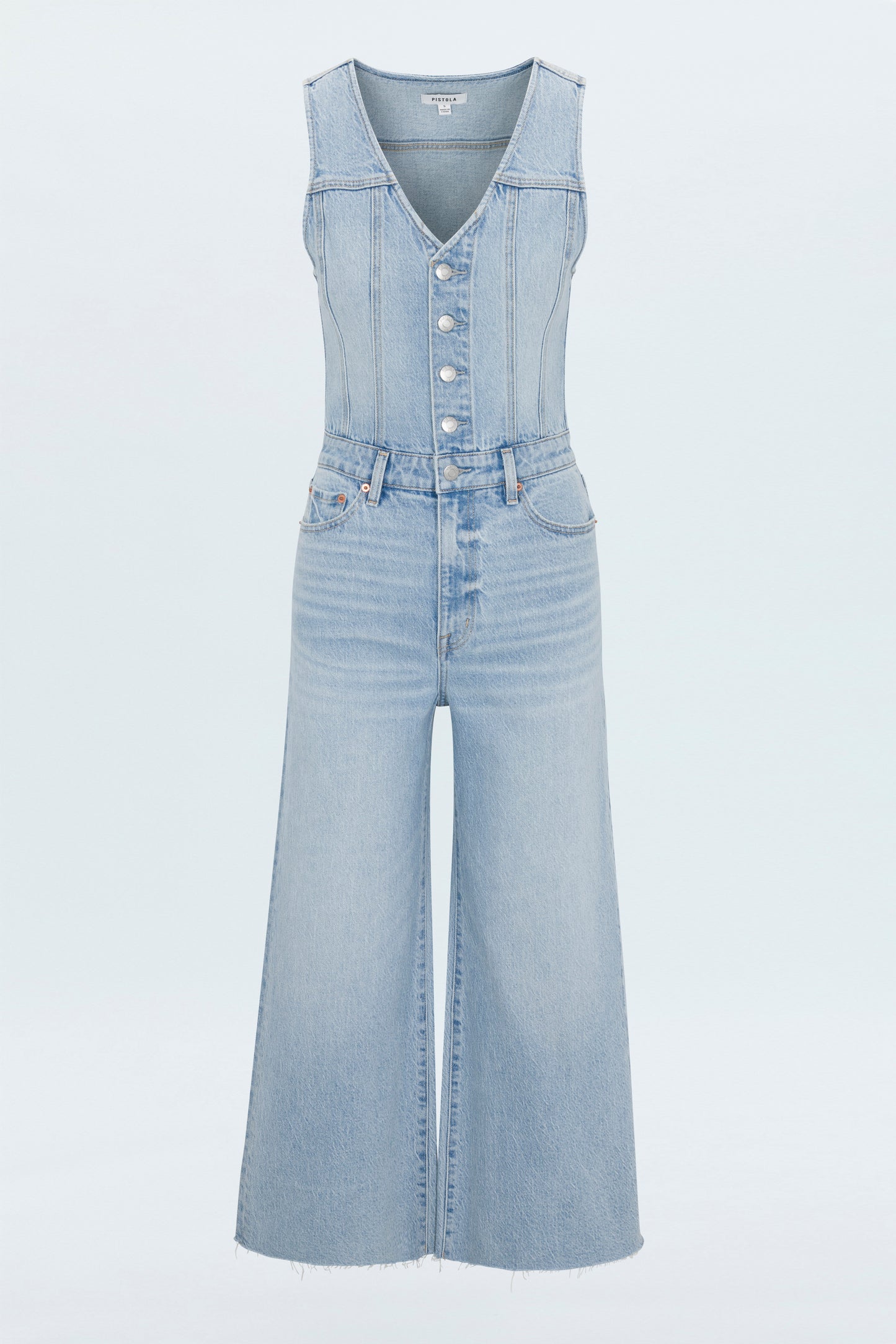 Aria Cropped Fitted Vest Jumpsuit - Priority