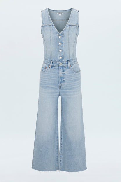 Aria Cropped Fitted Vest Jumpsuit - Priority