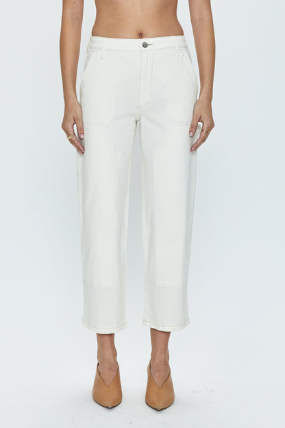 Ashton Straight Leg Carpenter Ankle - Vanilla