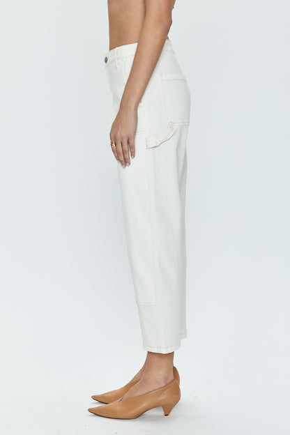 Ashton Straight Leg Carpenter Ankle - Vanilla