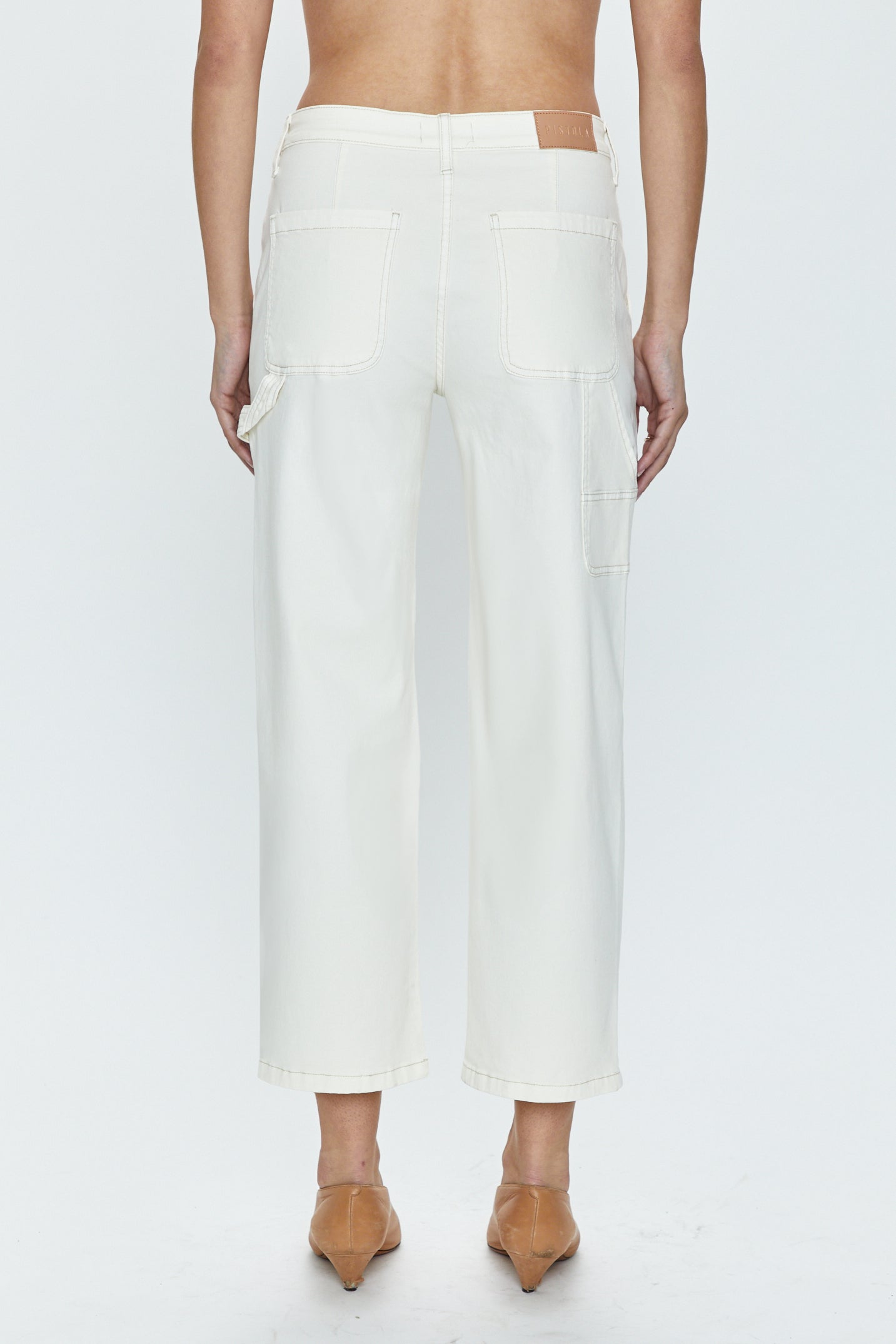 Ashton Straight Leg Carpenter Ankle - Vanilla