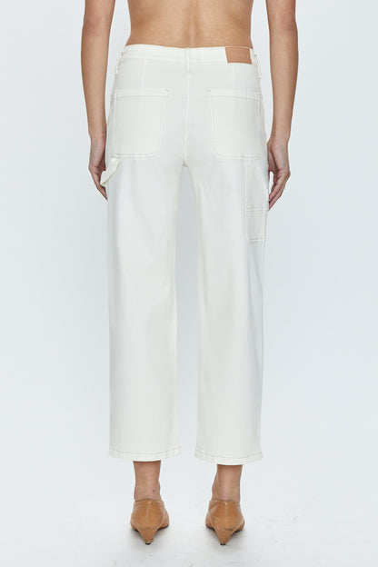 Ashton Straight Leg Carpenter Ankle - Vanilla