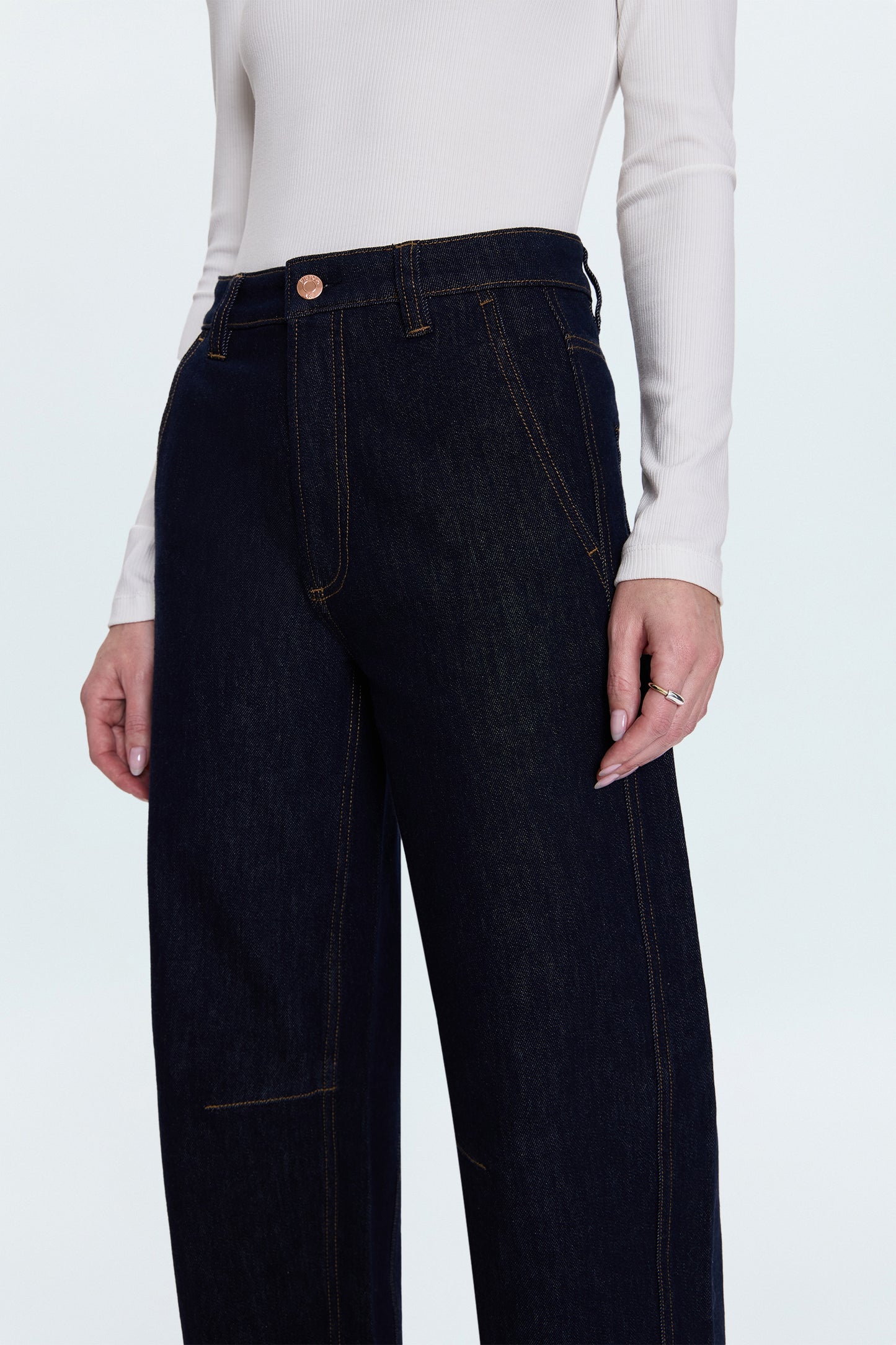 Beau Seamed Crescent Jean - Nightfall