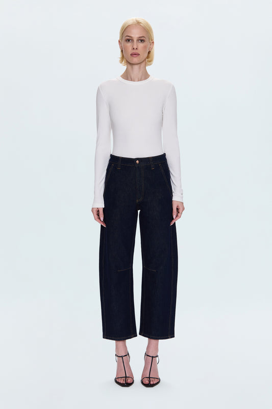 Beau Seamed Crescent Jean - Nightfall