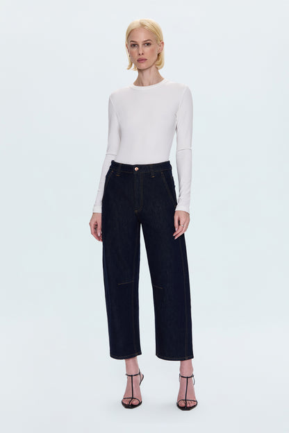 Beau Seamed Crescent Jean - Nightfall