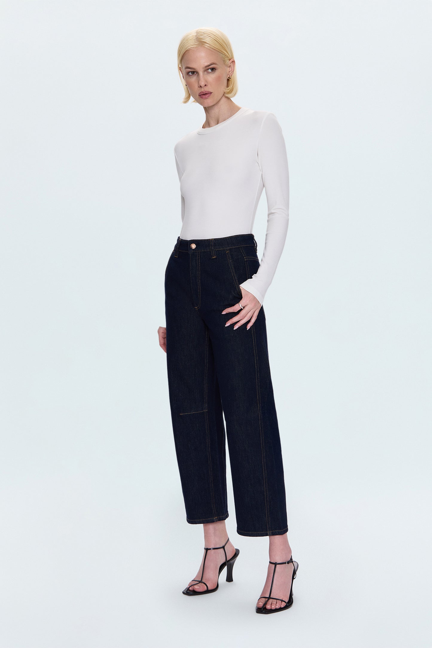 Beau Seamed Crescent Jean - Nightfall