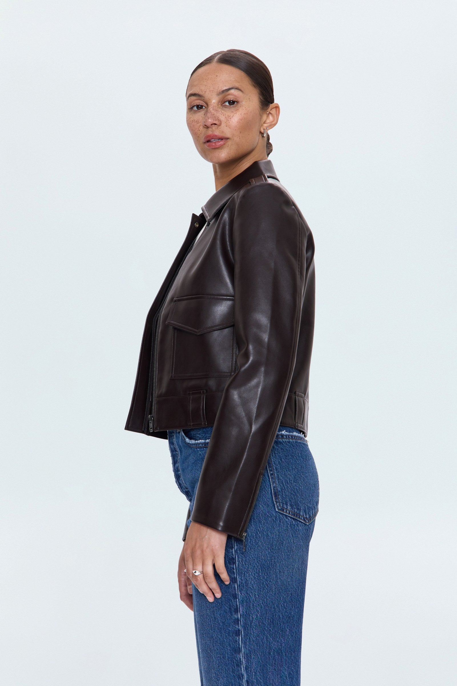 Bex Shrunken Jacket - French Roast – Pistola Denim