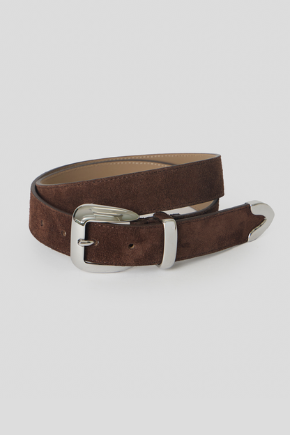 Esti Sude Belt - Chocolate Silver