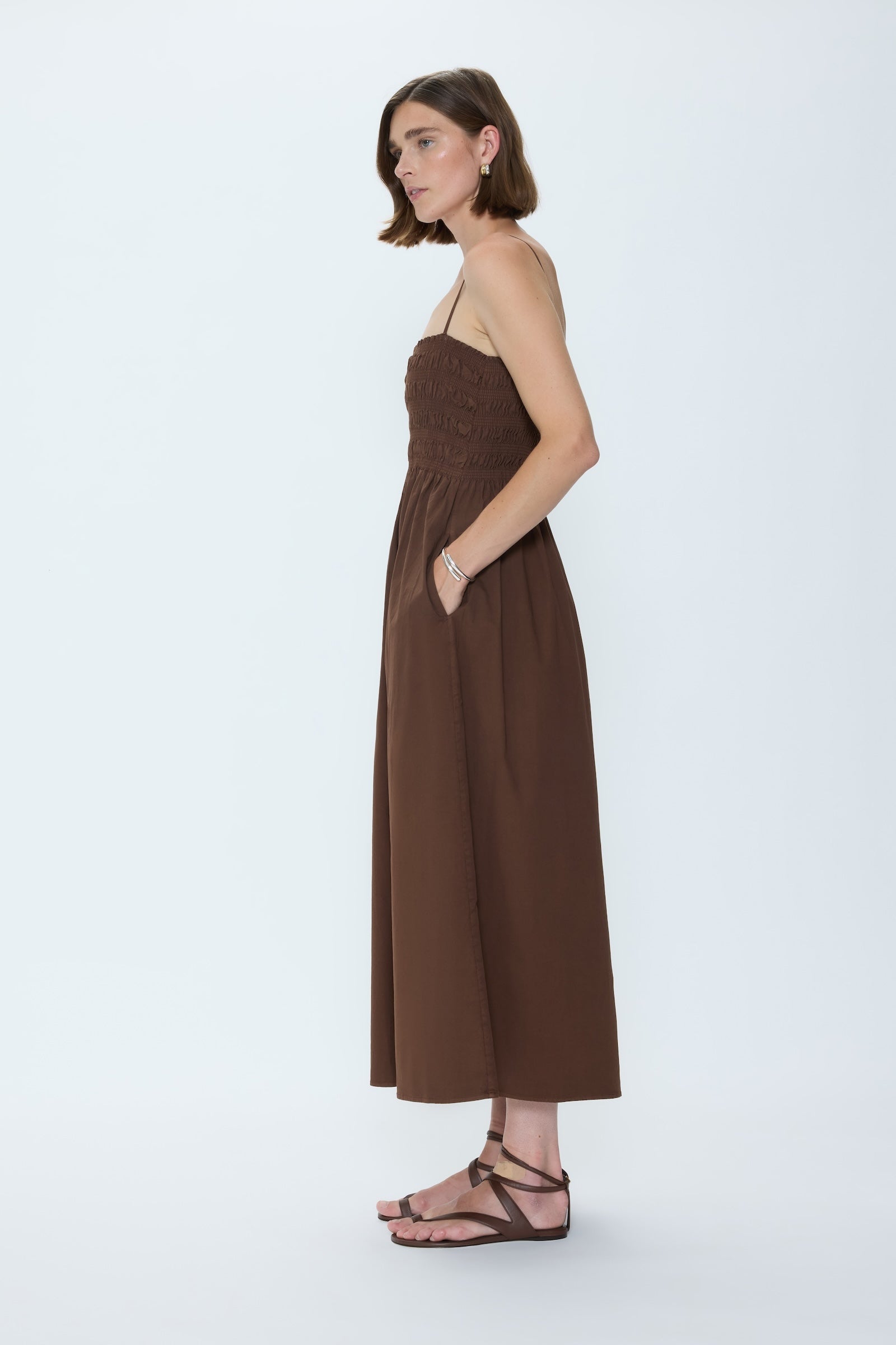 Pistola Women's Bianca Poplin Dress - Brown - Size XL