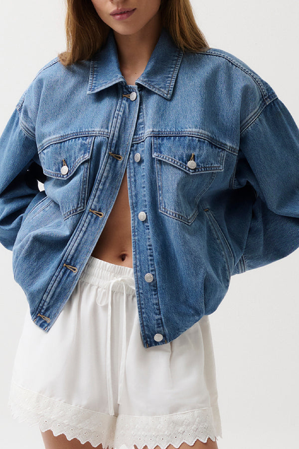 Bibi Blouson Trucker Jacket - Heartfelt