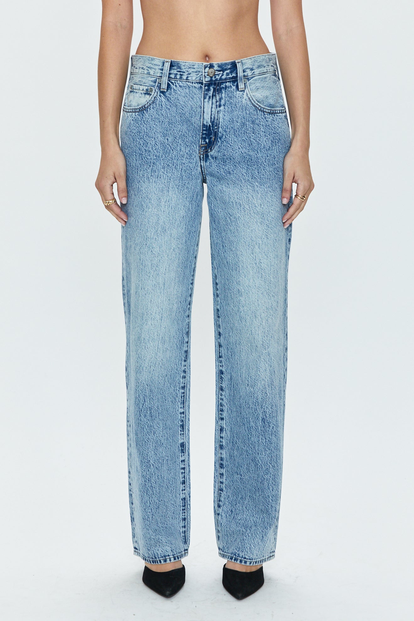 Bobbie Mid Rise Loose Straight - Jagger