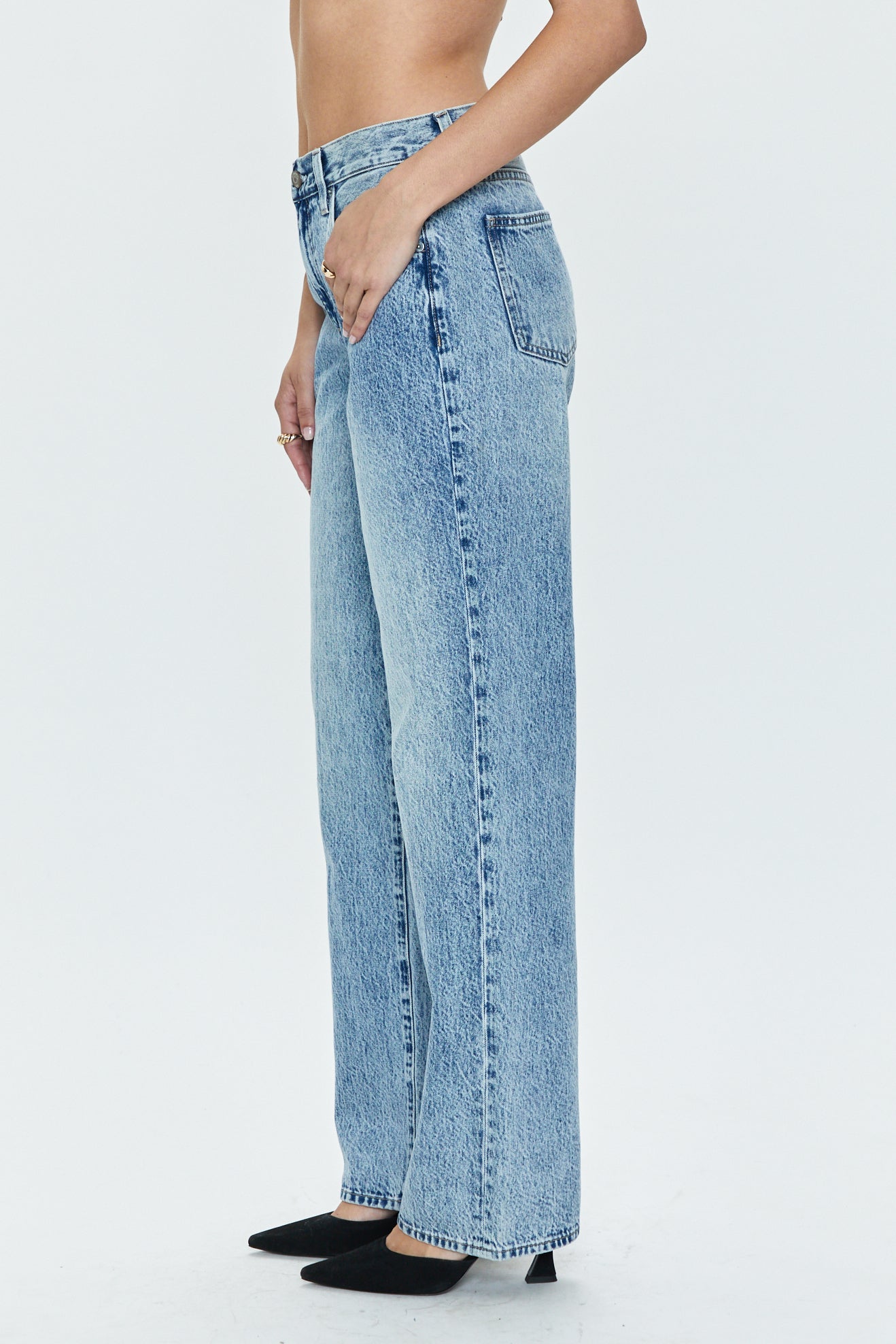 Bobbie Mid Rise Loose Straight - Jagger