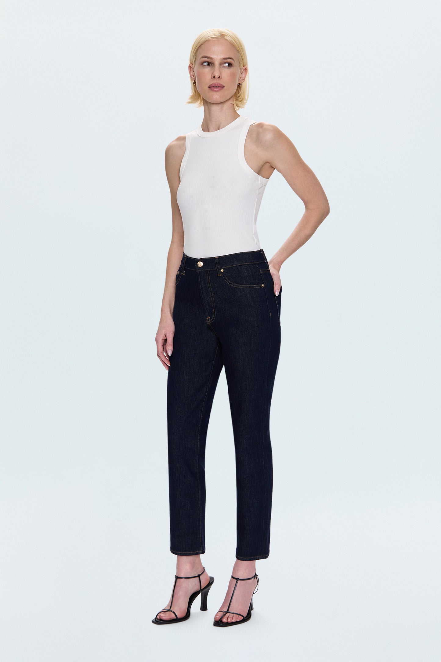 Bri High Rise Slim Straight Jean - Nightfall