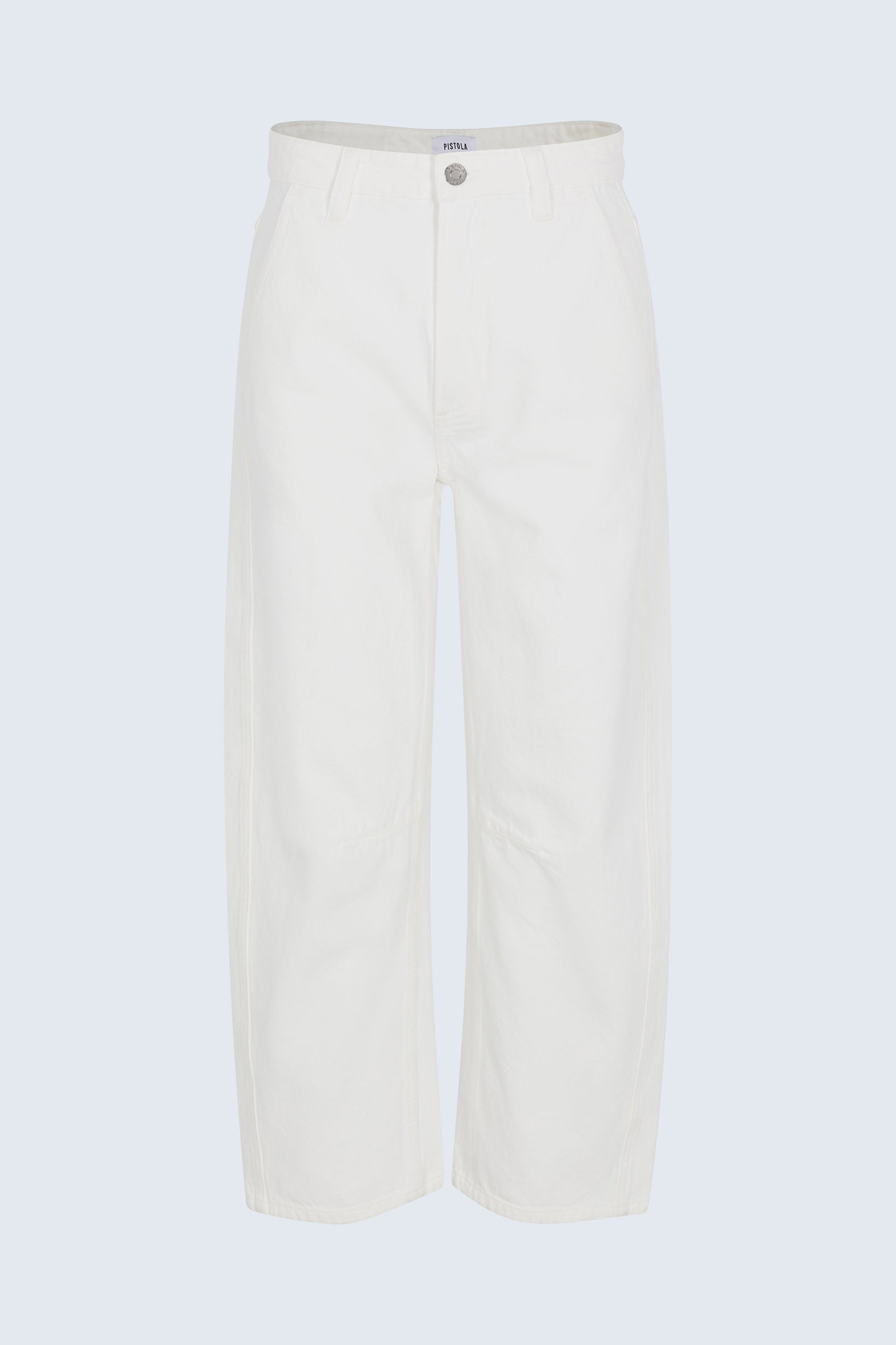 Beau Seamed Crescent Leg - Paper White – Pistola Denim