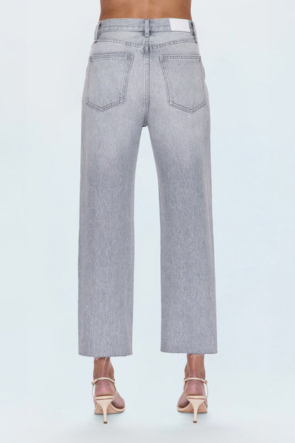 Cassie Crop Super High Rise Straight Jean - Enigma