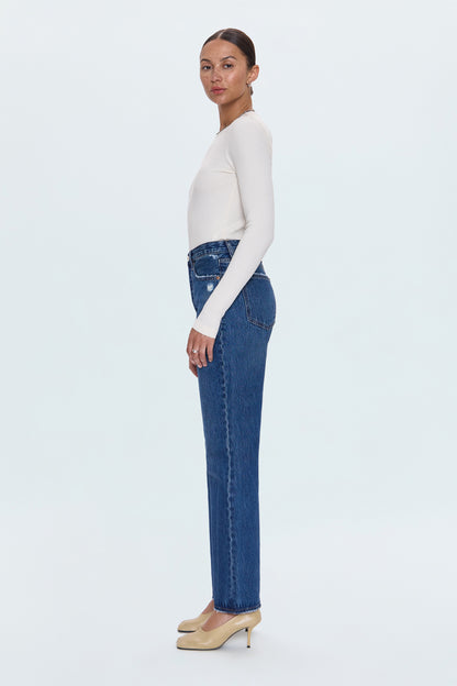 PETITE Cassie Super High Rise Straight Jean - Cameo Vintage