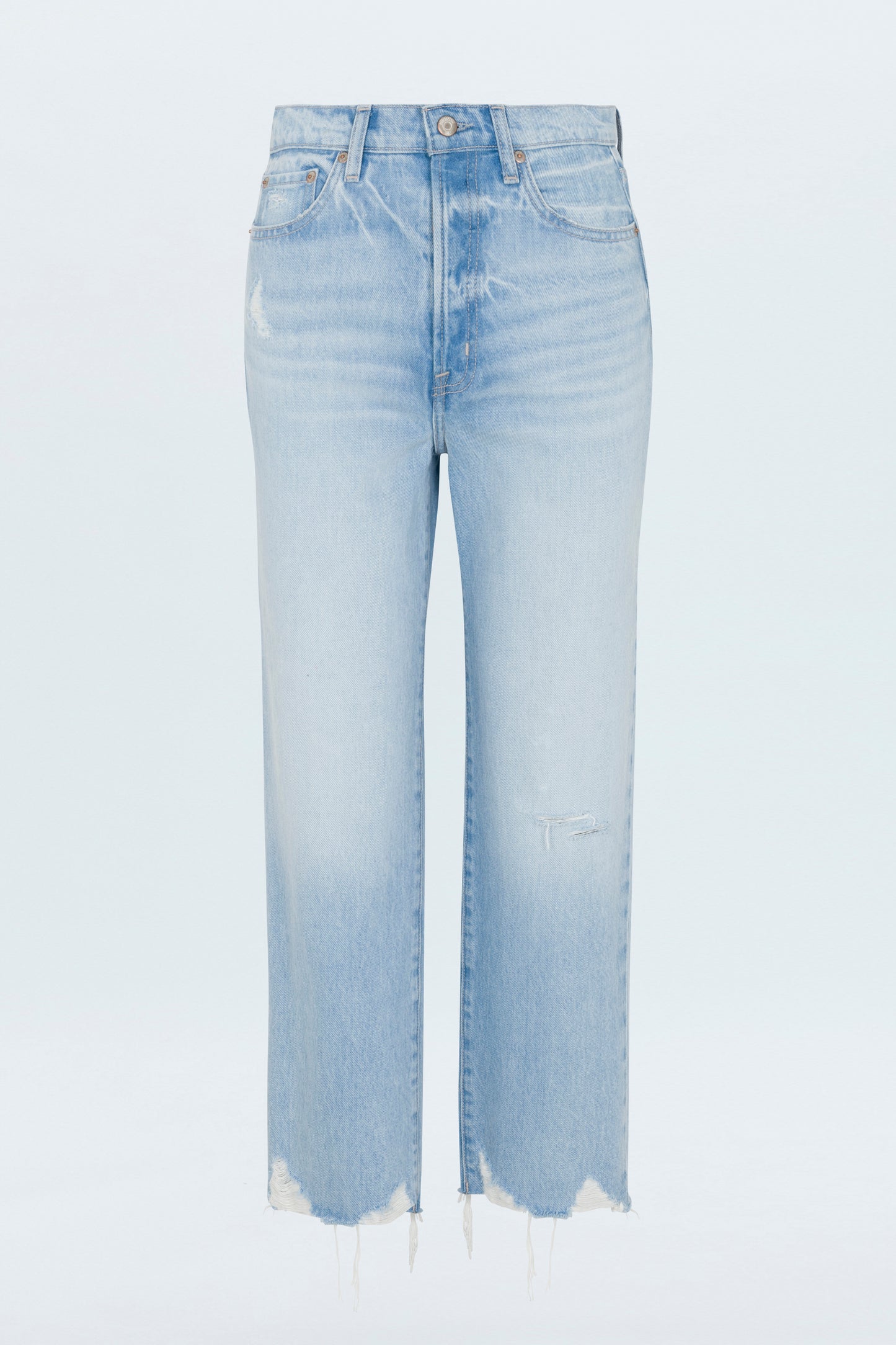 Cassie Crop Super High Rise Straight Crop Jean - Leisure Vintage