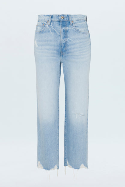 Cassie Crop Super High Rise Straight Crop Jean - Leisure Vintage