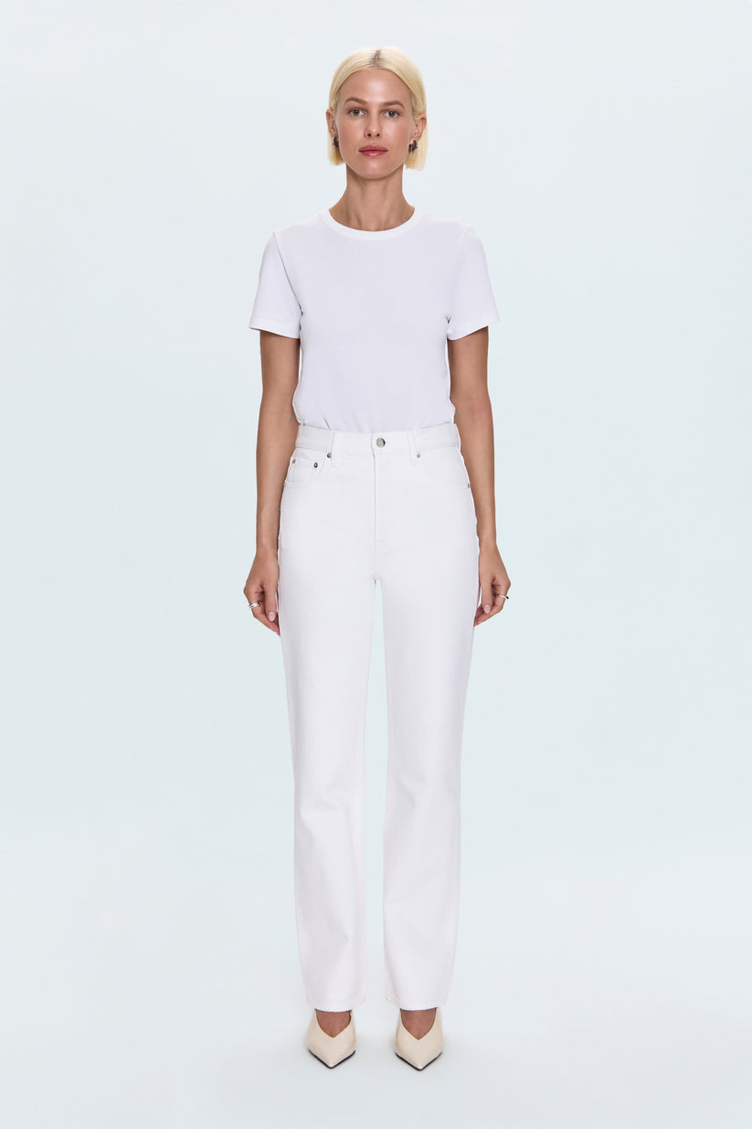 CASSIE SUPER HIGH RISE STRAIGHT JEAN – PAPER WHITE CASSIE SUPER HIGH RISE STRAIGHT JEAN – PAPER WHITE
