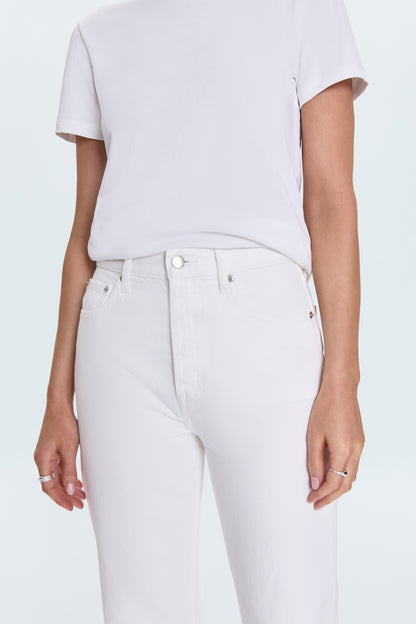 Cassie Super High Rise Straight - Paper White