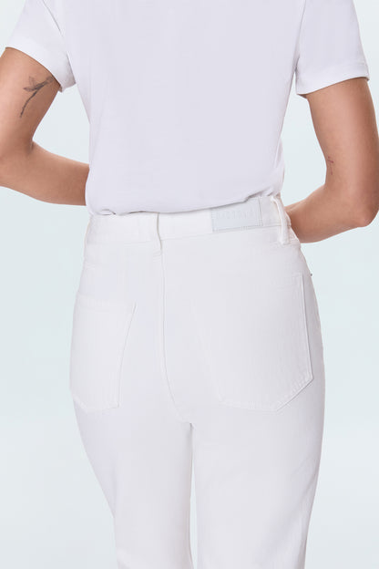 Cassie Super High Rise Straight - Paper White