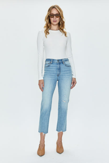 Charlie High Rise Classic Straight Ankle Jean - Northwood