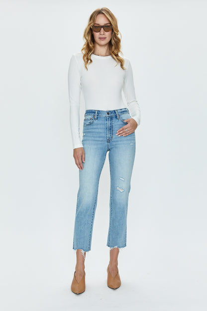 Charlie High Rise Classic Straight Ankle Jean - Northwood