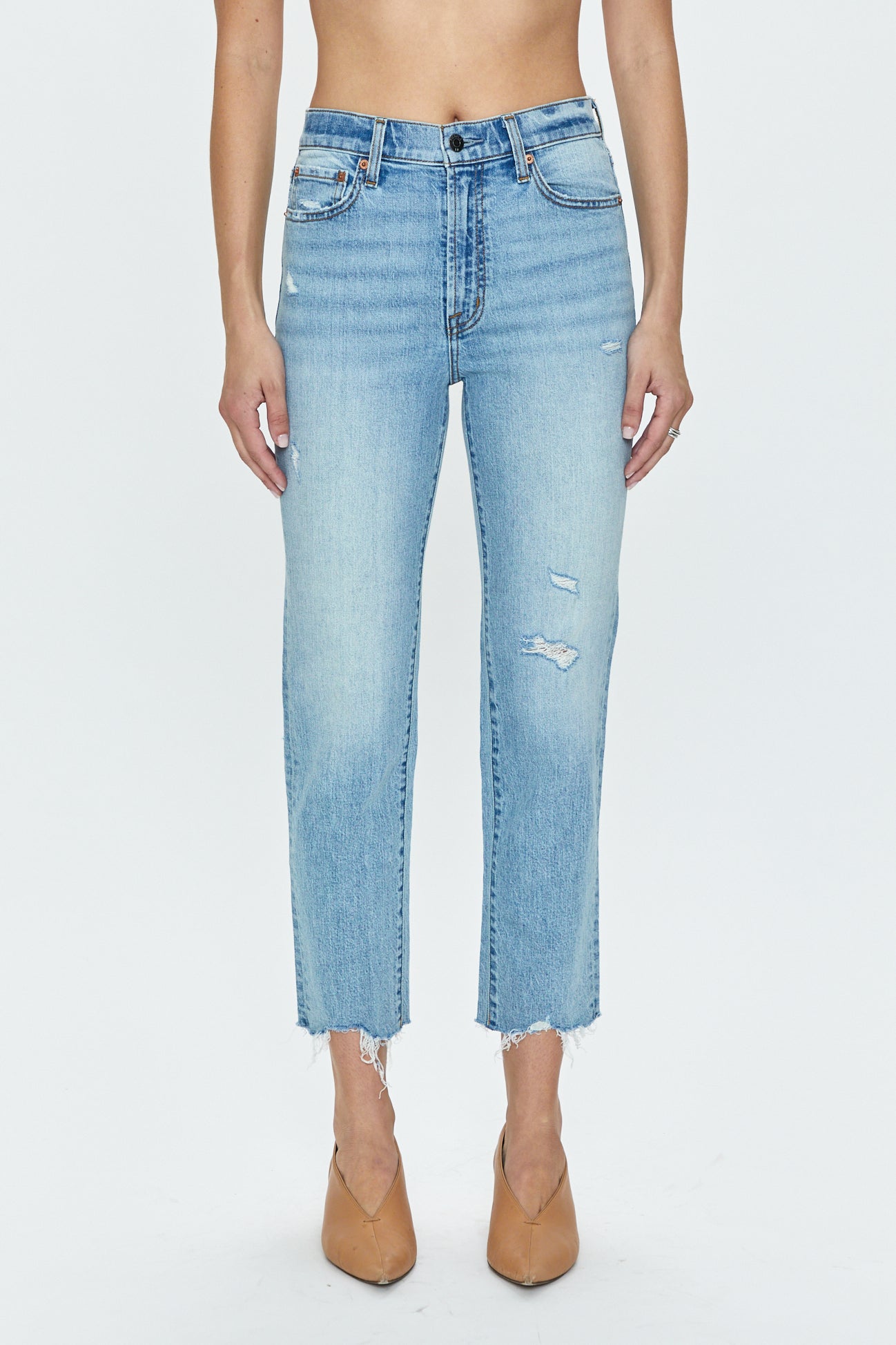 Charlie High Rise Classic Straight Ankle Jean - Northwood