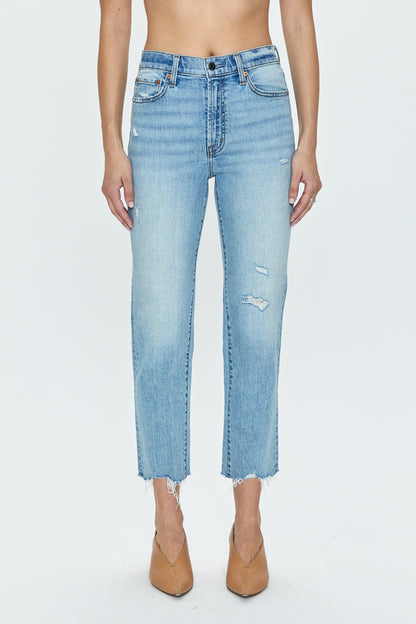 Charlie High Rise Classic Straight Ankle Jean - Northwood