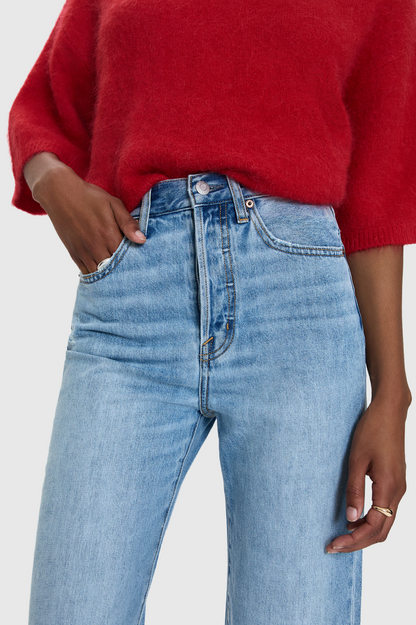Cassie Super High Rise Straight Jean - Savvy Vintage