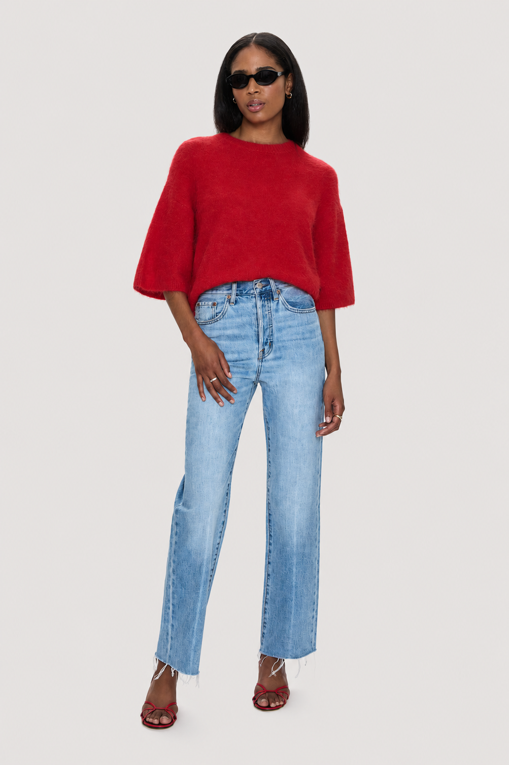 Cassie Super High Rise Straight Jean - Savvy Vintage