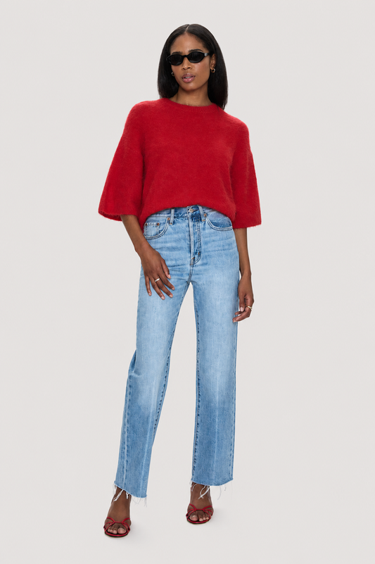 Cassie Super High Rise Straight Jean - Savvy Vintage
