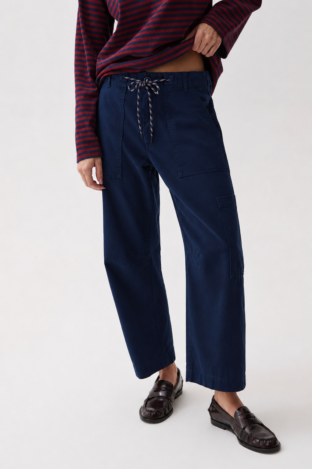 PETITE Sabrina Curved Utility Pants - Nautical