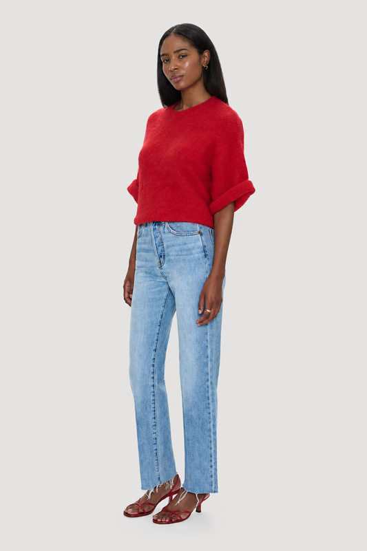 Cassie Super High Rise Straight Jean - Savvy Vintage