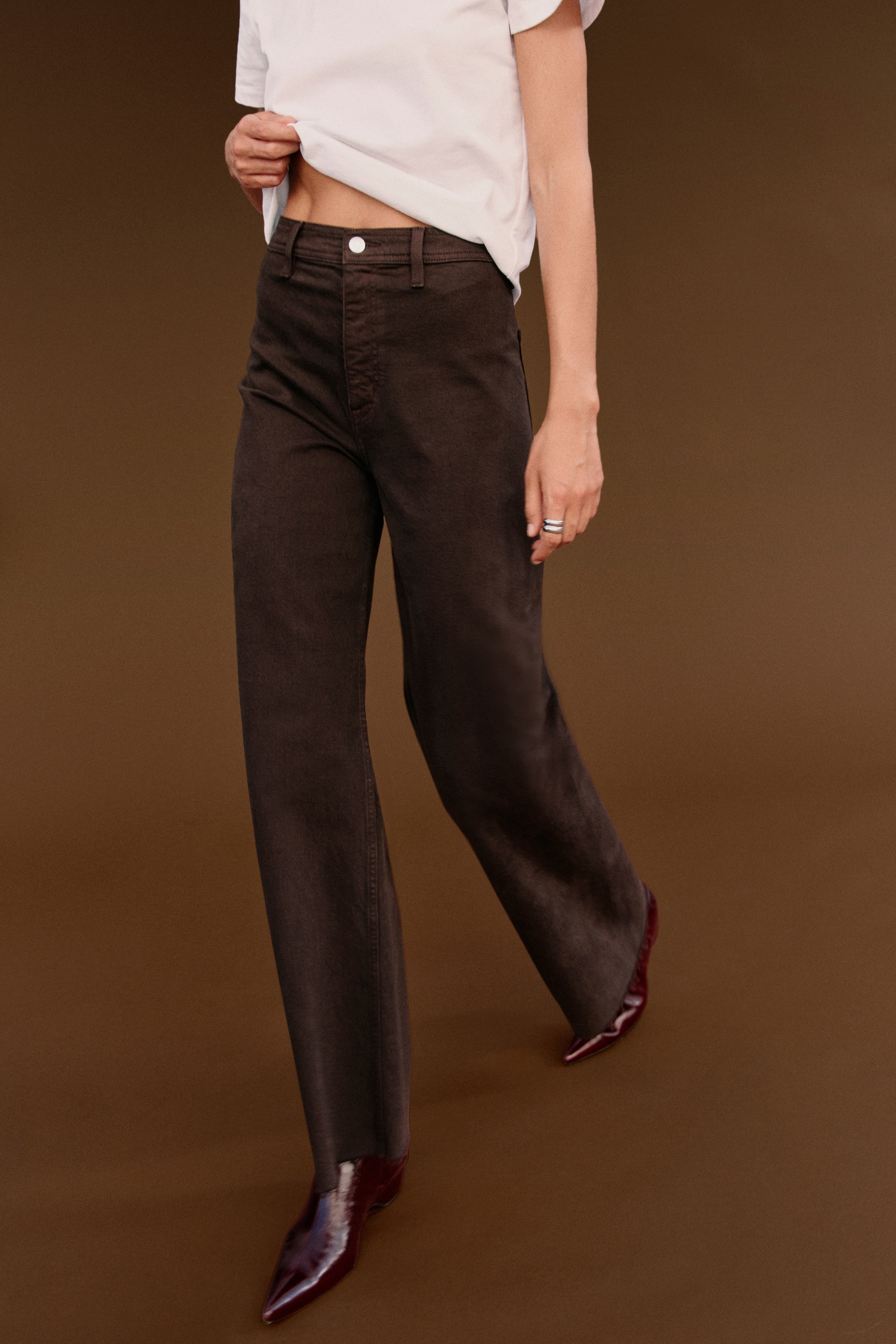 Penny High Rise Wide Leg Jean - Mocha – Pistola Denim