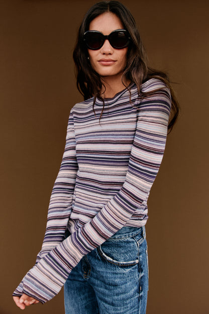 Madison Knit Long Sleeve - Lovina Stripe