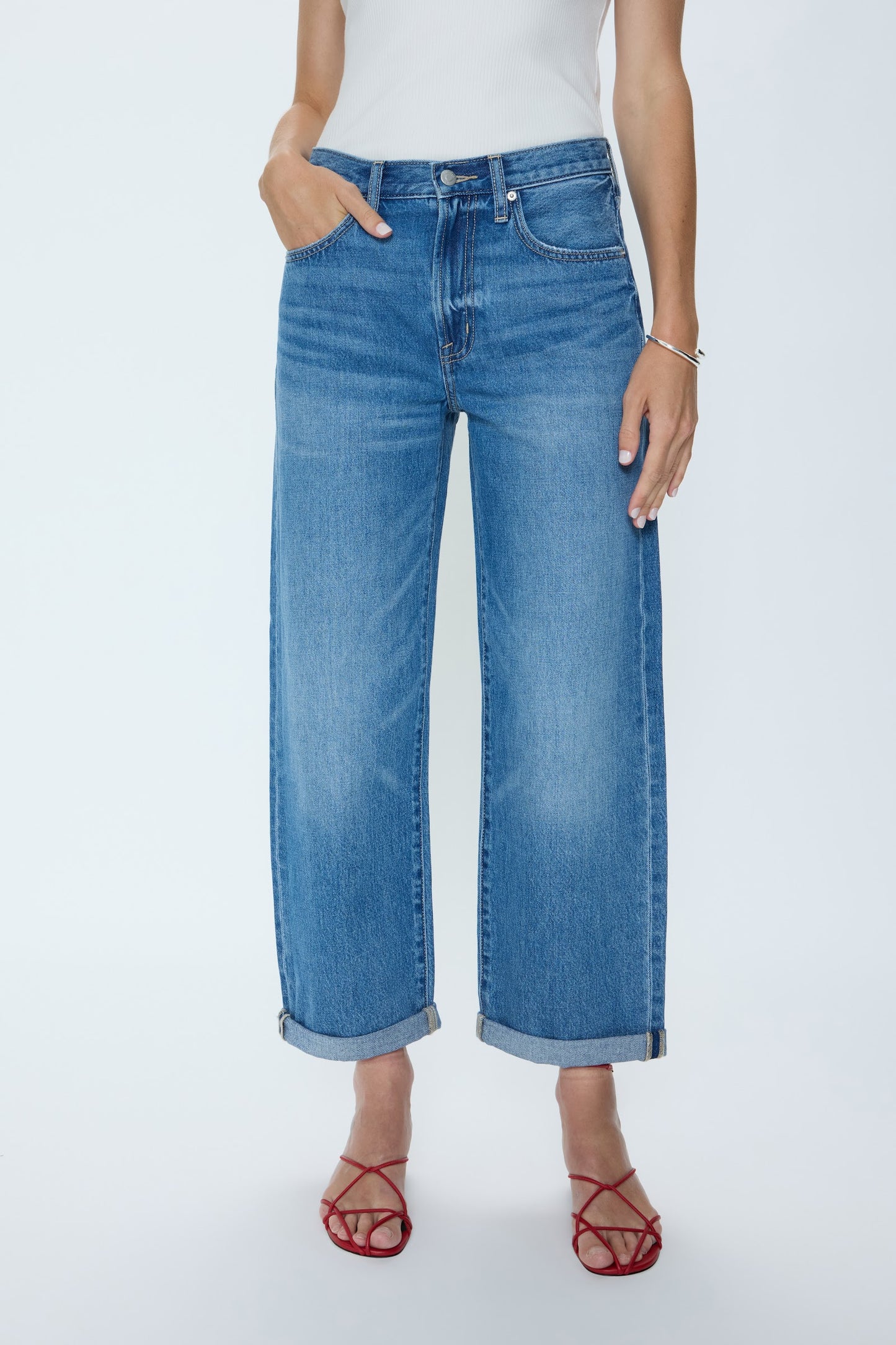 Donny Rolled Hem Boyfriend Jean - Heartfelt