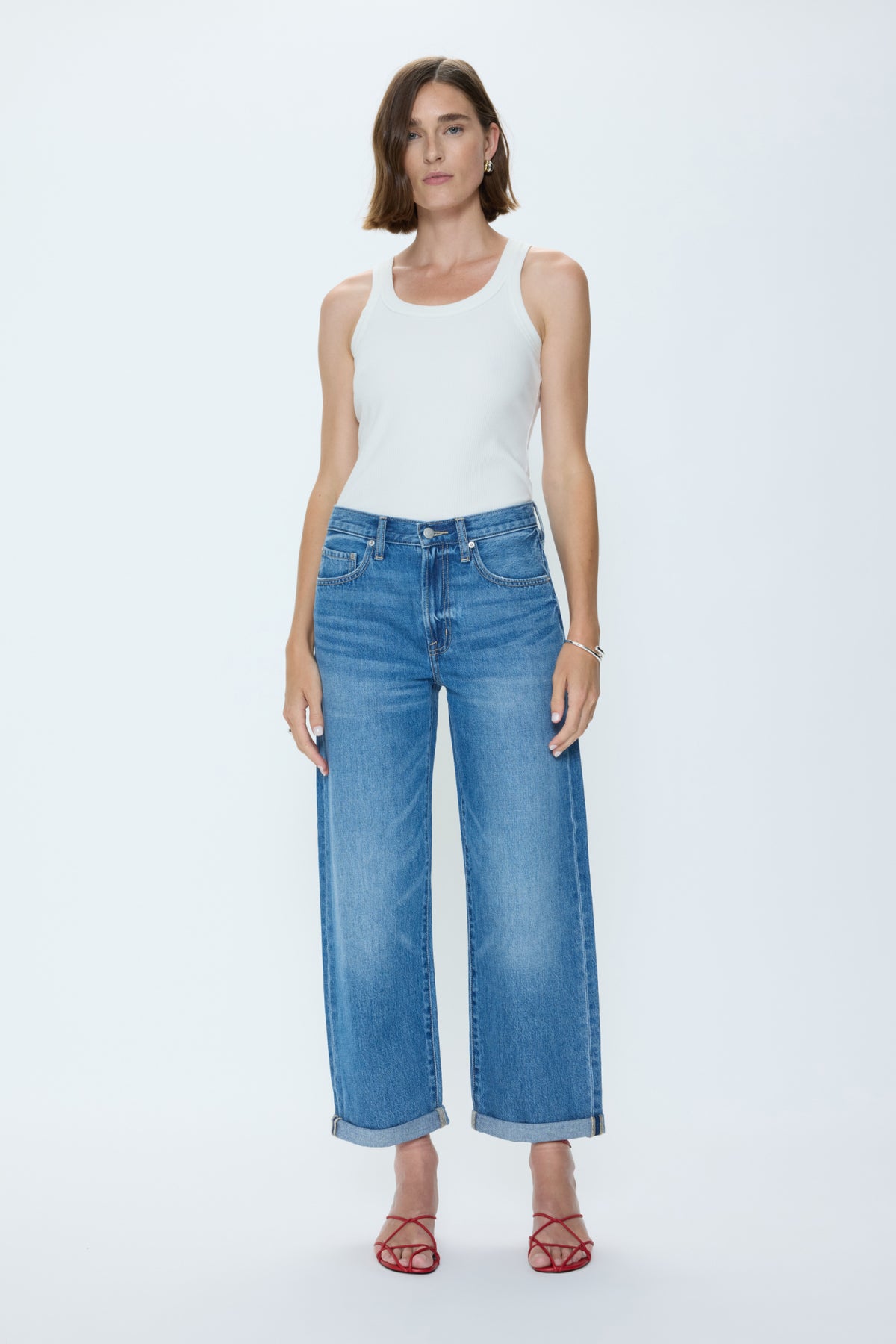 Donny Rolled Hem Boyfriend Jean Heartfelt