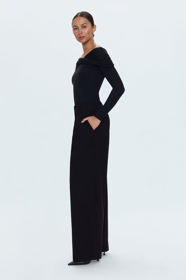 Eden Pleated Barrel Trouser - Night Out