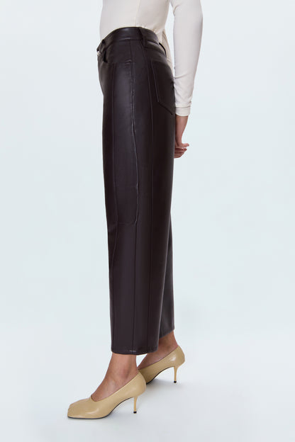 Eli High Rise Barrel Jean - French Roast