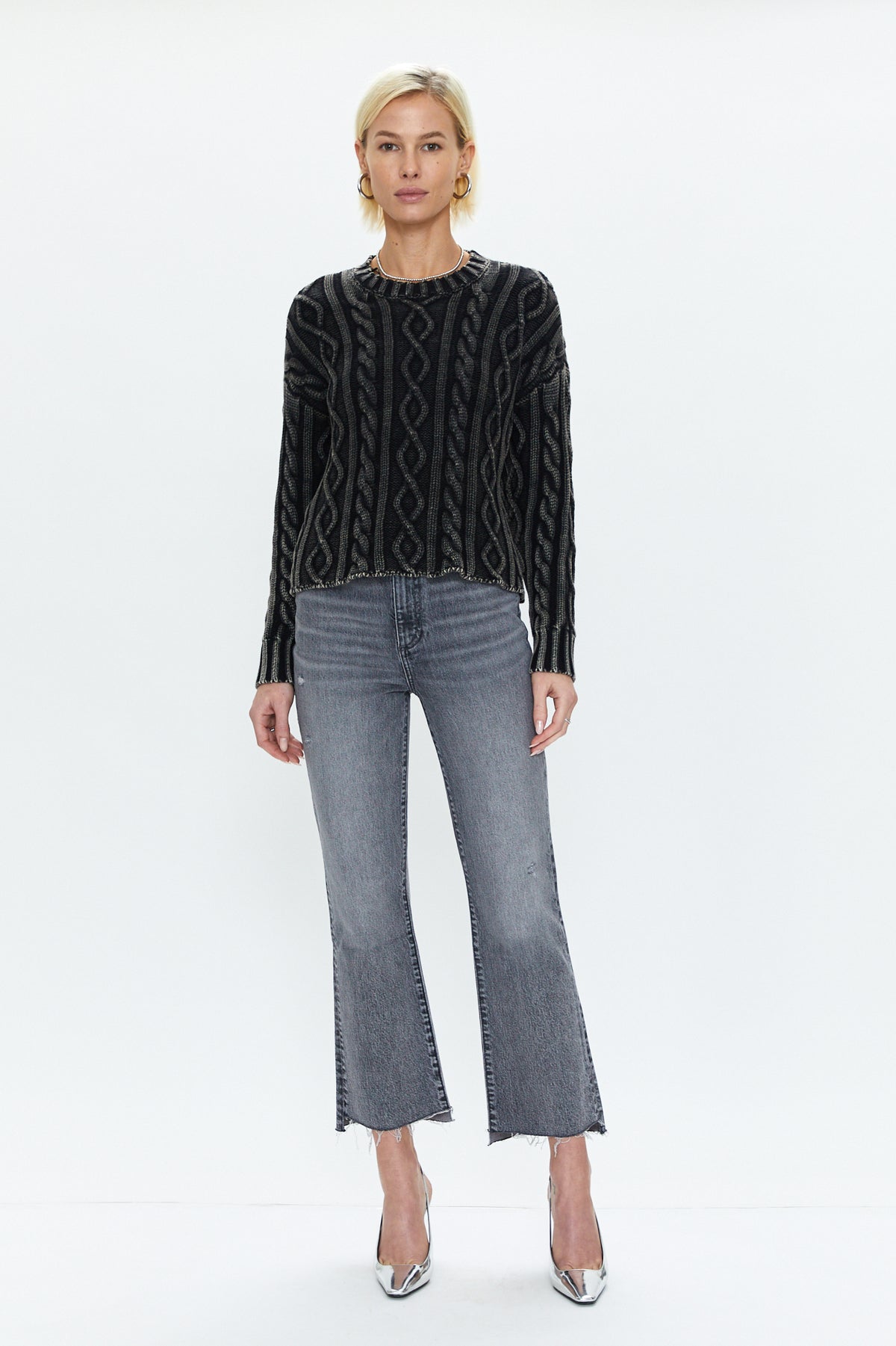 Eva Pullover Sweater - Sandwashed Black