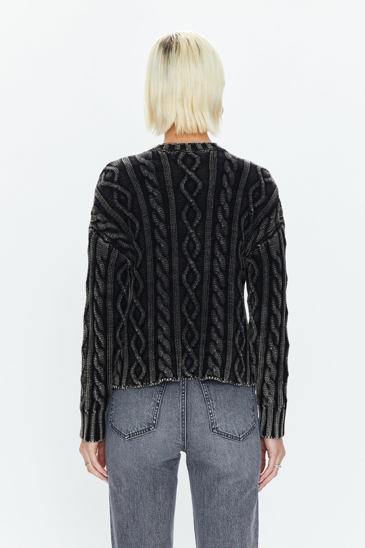 Eva Pullover Sweater - Sandwashed Black