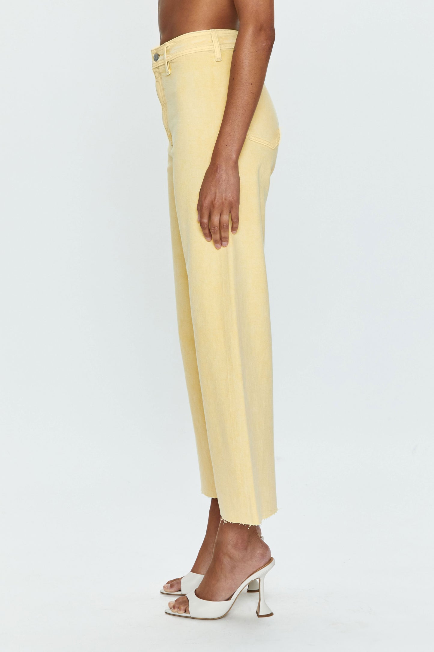 Penny High Rise Wide Leg Crop Jean -  Soft Honey