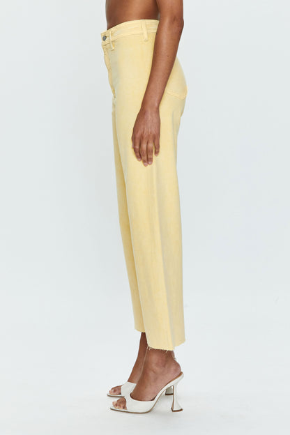 Penny High Rise Wide Leg Crop Jean -  Soft Honey